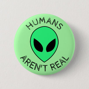 Alien 6 Cm Round Badge