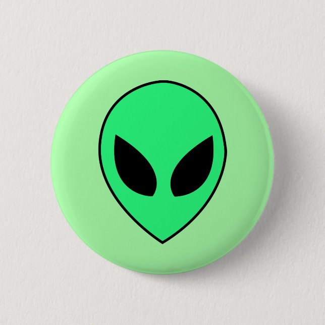 Alien 6 Cm Round Badge (Front)