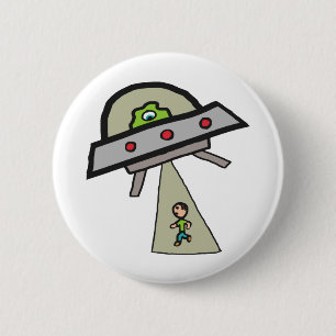 Alien Abduction 6 Cm Round Badge