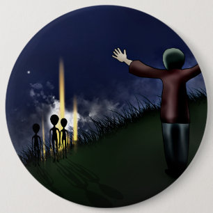 Alien Abduction 6 Cm Round Badge