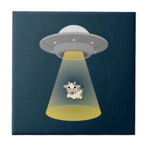 Alien Abduction Ceramic Tile
