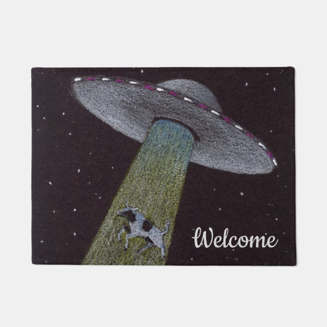 Alien Abduction Doormat (Front)