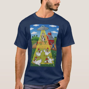 Alien abduction down on the farm  T-Shirt