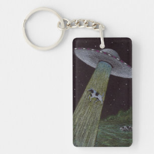 Alien Abduction Key Ring