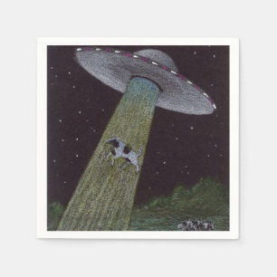 Alien Abduction Napkin