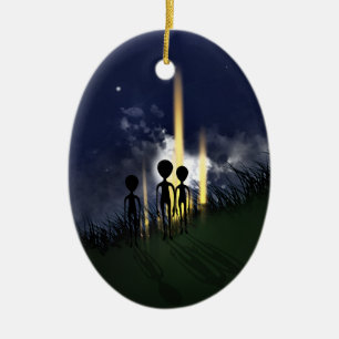 Alien Abduction Ornament (double sided)