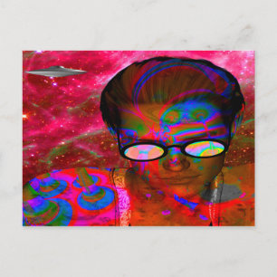 Alien Abduction Postcard