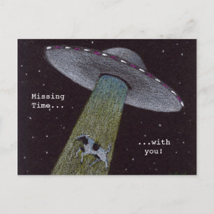 Alien Abduction Postcard