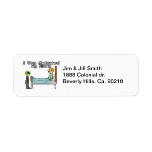 Alien Abduction Return Address Label