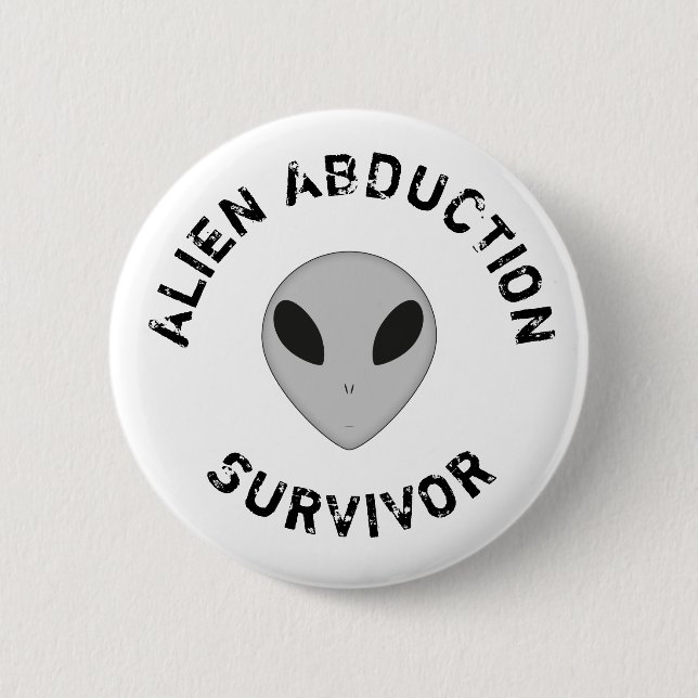 Alien abduction survivor badge (Front)