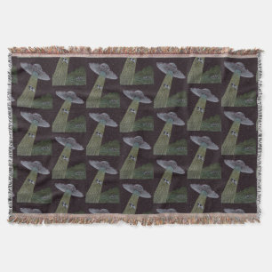 Alien Abduction Throw Blanket
