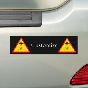 Alien Abduction UFO Thunder_Cove Bumper Sticker
