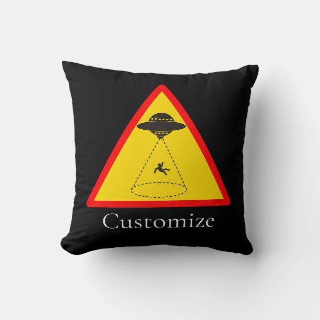 Alien Abduction UFO Thunder_Cove Cushion (Front)