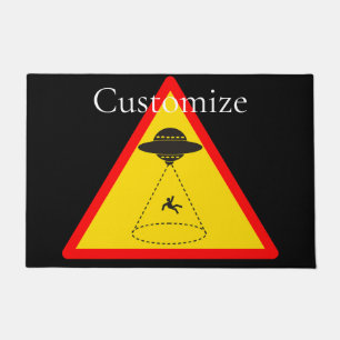 Alien Abduction UFO Thunder_Cove  Doormat