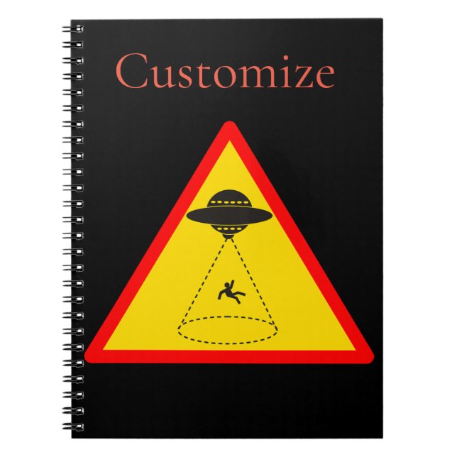 Alien Abduction UFO Thunder_Cove Notebook (Front)