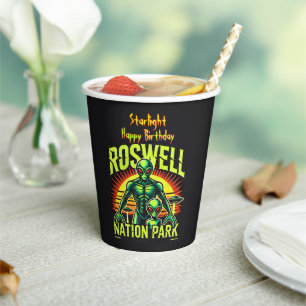 Alien Adventures Start Here in Roswell! Paper Cups