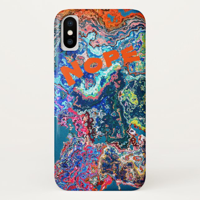 Alien Agate Stone Imitation & Your Word Case-Mate iPhone Case (Back)
