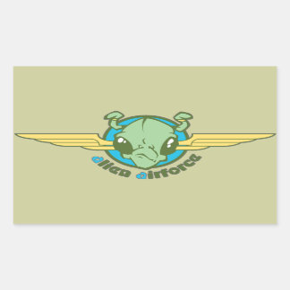 Alien Airforce Rectangular Sticker