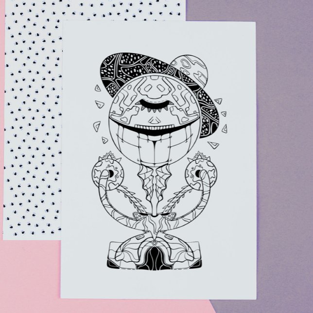 Alien: Amazing Galactic Stranger Colouring Poster (Creator Uploaded)