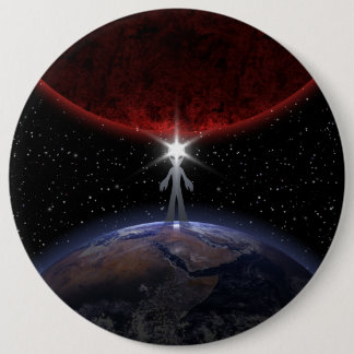 Alien Among The Planets 6 Cm Round Badge