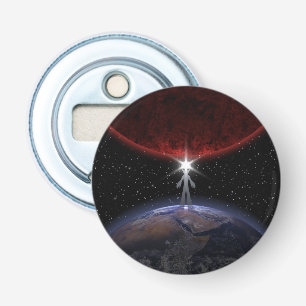 Alien Among The Planets Bottle Opener