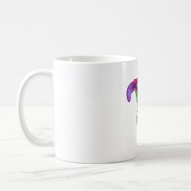 Alien and Pizza  Coffee Mug (Left)