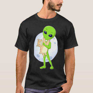 Alien And The Cat Ufo 51 Area Ive Always Believed T-Shirt