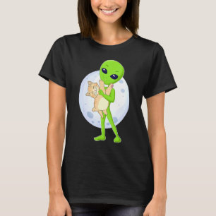 Alien And The Cat Ufo 51 Area Ive Always Believed T-Shirt