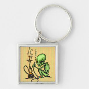 Alien and Water Pipe Key Ring