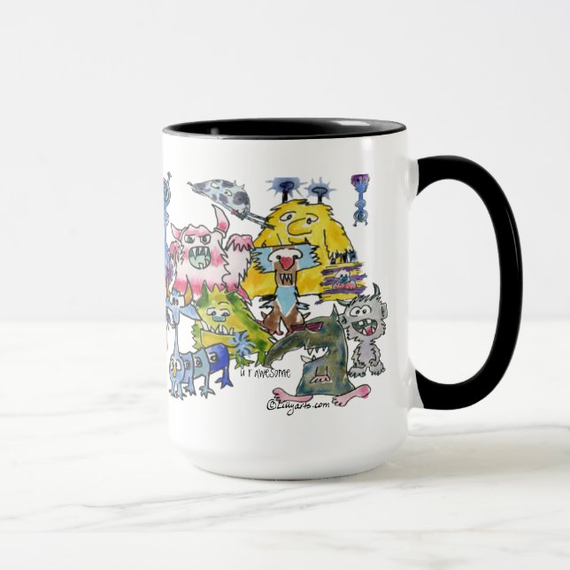 Alien Appreciation Thanks Funny Cartoon Mug (Right)