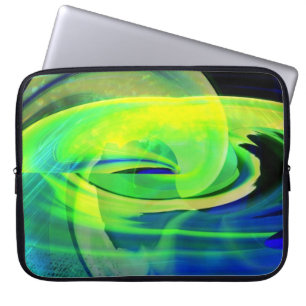 Alien Arrival Abstract Laptop Sleeve