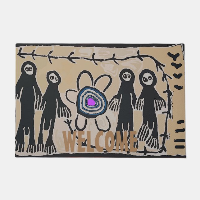 ALIEN ARRIVAL, EDIT TEXT, Rug (Front)