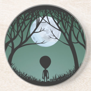 Alien Art Coasters Extraterrestrial Gifts & Decor