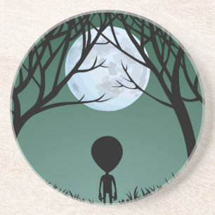 Alien Art Coasters Extraterrestrial Gifts & Decor