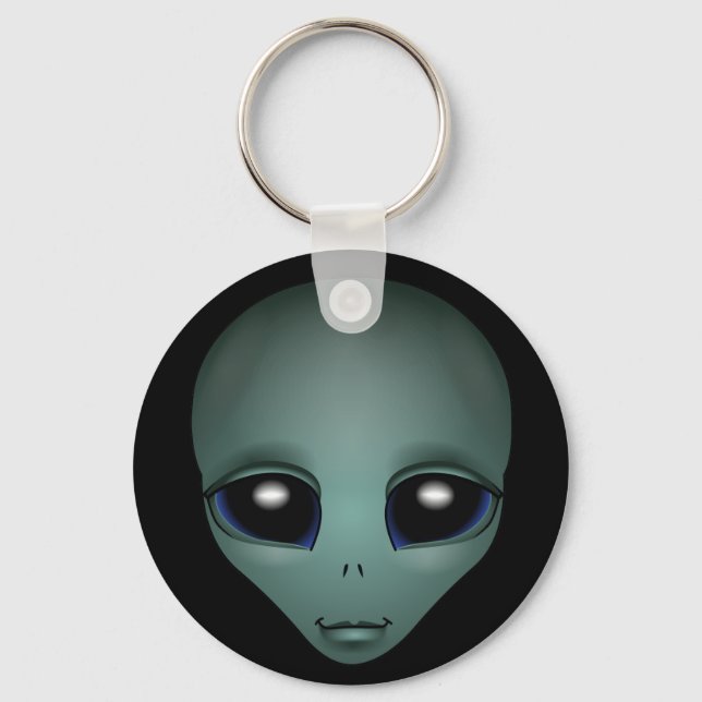 Alien Art Key Chain Extraterrestrial Gifts & Decor (Front)
