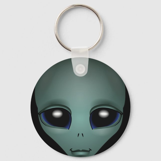 Alien Art Key Chain Extraterrestrial Gifts & Decor (Front)