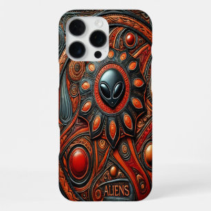 Alien Art Unveiling Cosmic Mysteries iPhone 16 Pro Max Case