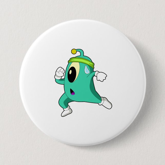 Alien as Runner 7.5 Cm Round Badge (Front)