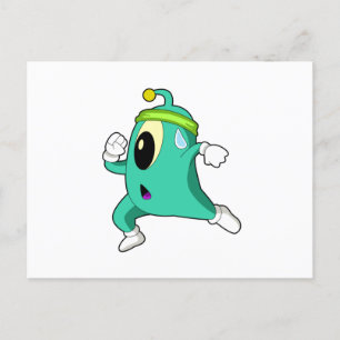 Alien as Runner Postcard