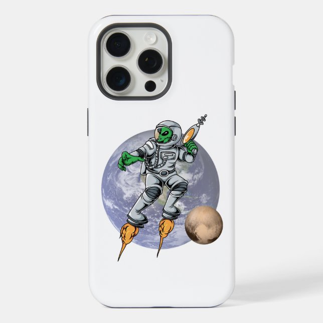 alien astronaut iPhone case (Back)