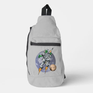 alien astronaut sling bag