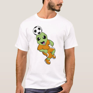 Alien at Soccer Sports T-Shirt