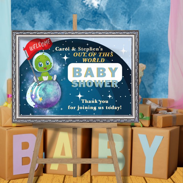 Alien Baby Shower Welcome Poster (Creator Uploaded)