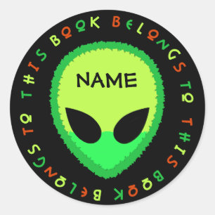 aLiEn Back To School Stickers! Classic Round Sticker