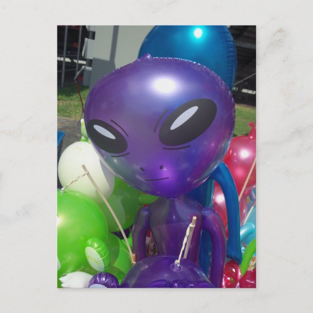 Alien Balloon Postcard (Front)
