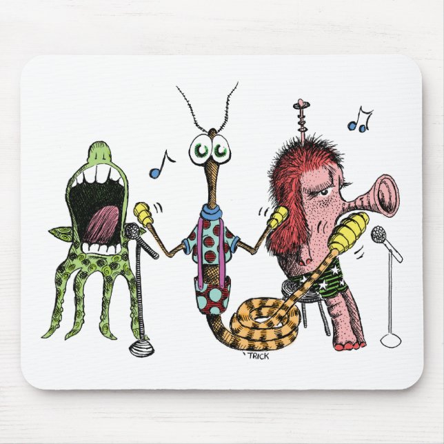 Alien Band Mouse Pad (Front)