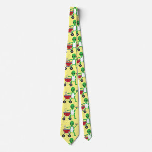 Alien Barbecue Cookout Thunder_Cove Tie
