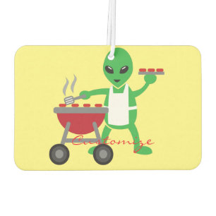 Alien Barbeque Cookout Thunder_Cove Car Air Freshener