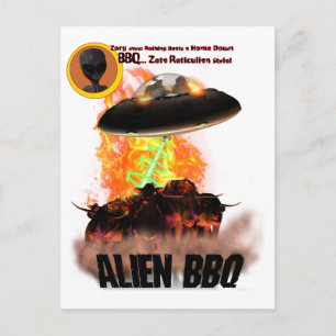 Alien BB-Q  Postcard