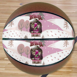 Alien BBQ Cow Abduction Joke Basketball